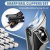 2024 Toenail Clippers for Seniors Thick Nails - Popular Ultra Sharp Wide Jaw Nail Clippers for Men with Catcher, Upgrade Slant Curved Blade Fingernail Cutter for Ingrown Nails