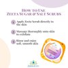 Zeeta Salty Happy Feet Body Scrub 18Oz.