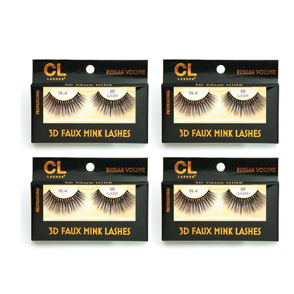 CL 3D Faux Mink Lashes (4packs) (#4)