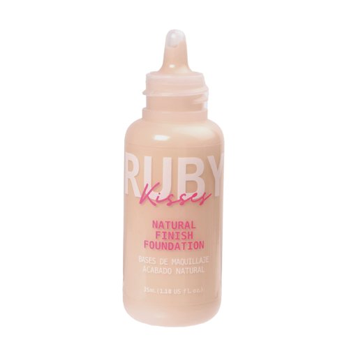 Ruby Kisses Liquid Foundation Medium Coverage, Lightweight, Natural Finish, Face Makeup for All Skin Type, Korean Makeup (Fair Porcelain)