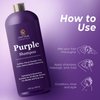 INFINA ESSENTIALS Purple Shampoo for Blondes, Gray, Brassy & Color Treated Hair, Sulfate Free, Enriched with Green Tea & Chamomile & Avocado Oil - Nourishing & Hydrating Blonde Shampoo - 16 fl oz