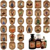120 Pcs Creepy Halloween Animal Apothecary Bottle Labels Stickers Medicine Bottle Label Laminated Ready to Use for Party Decoration Party Gifts and Photo Props (Trendy)