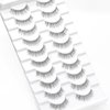 KSYOO Light Volume False Lashes Natural Look, Thin Band False Eyelashes Natural Look, Medium-Length Rounded lashes Seamlessly with Your Natural Lashes -10 Pairs (Natural N30)