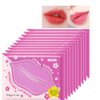 AKARY Sakura 10 Pieces Hydrating Lip Mask, Lip Sleep Mask Collagen Crystal Lip Care Gel Pads For Moisturizing, Minimize Fine Lines, Remove Dead Skin, Anti Chapped Pads Lip Mask (10)