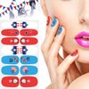 JERCLITY 6 Sheets 4th of July Nail Wraps for Women Independence Day Nail Polish Strips Patriotic Nail Strips Self-Adhesive Nail Stickers with Nail File for Memorial Day（4th of July-c）