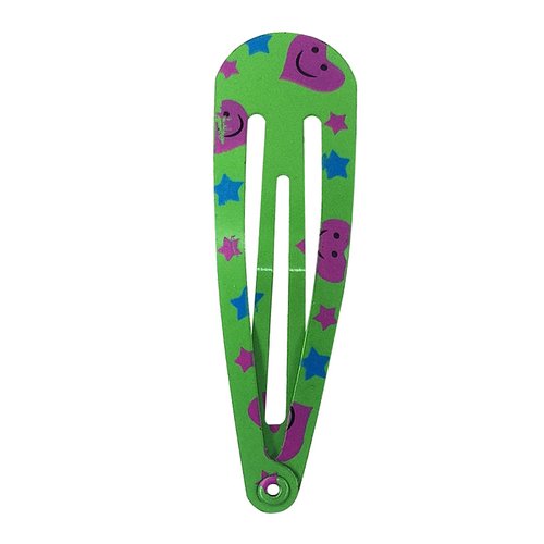 Snap Hair Clips, Lovely 10 PCS 2 Inch Metal Barrettes, No Slip Cute Cartoon Pattern Hair Accessories for Girls, Women, Kids Teens or Toddlers