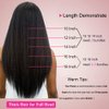 Kinky Straight Clip In Hair Extensions for Black Women Real Human Hair Coarse Yaki Clip Ins Hair Extensions, Brazilian Remy Kinky Straight Clip ins Hair Natural Black 7Pcs 100Gram/Pack (18 Inch)