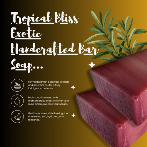 Tropical Bliss Exotic Handcrafted Bar Soap (Jasmine)