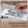 Teling 6 Pcs Artist Blending Sponge Pen Reusable Sketch Rubbing Sponge Brush Washable Drawing Correction Sketch Tool for Artist Student Charcoal Powder Drawing Correcting Smudge Smear, 3 Size