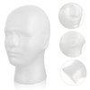 FRCOLOR mannequin head human body model eye glasses holder cap for men headphone stand manikin foam heads for wigs wig head wig stand head model hat display stand earphone model head white
