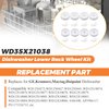 2024 Upgraded WD35X21038 Dishwasher Lower Rack Wheel Kit by Beaquicy - Replacement for G-E Ken-more May-tag Hot-point Dishwasher - Replaces WD12X10074 WD12X10076 WD12X0272 WD12X0427 - Pack of 8