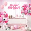 60pcs Cowgirl Balloons, Hot Pink Light Pink Confetti Cow Print Latex Balloons for Farm Cowgirl Bridal Shower Bachelorette Birthday Party Decorations