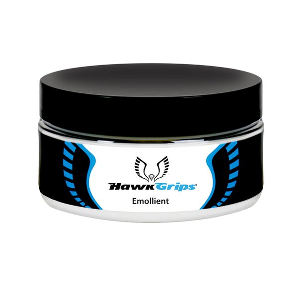 HawkGrips, 8oz Emollient, Oil Based Vanilla Scent, Synthetic Beeswax, Shea Butter, for Soft Tissue Mobilization and Lubrication for Manual and Assisted Massage Therapy Techniques, Cream Alternative