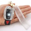 Ornater Key Fob Cover Compatible with Mercedes Benz C E S M CLS CLK GLK GLC G Class Bling Crystal Rhinestone Diamond Key Shell Case (Silver), 5.5 x 4.5 x 2 cm