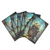 DREAMPASS Magic The Gathering Card Sleeves(Bloomburrow Series)-100pack+4 Count Smooth Matte Compatible with MTG and Other TCGs -(Otter Sorcerer