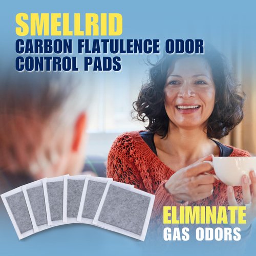 SMELLRID Activated Carbon Flatulence Odor Control Pads: Stop Embarrassing Gas Smell Now!