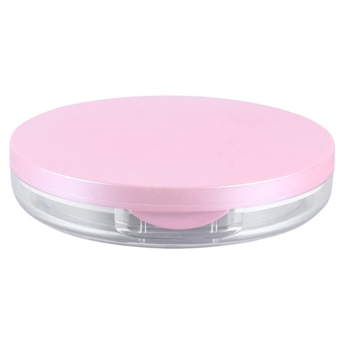Powder Puff 2pcs Loose Powder Containers with Elasticated Net Sifter, Mirror and Puff 5g Loose Powder Compact Case Case for DIY Makeup and Travel () Cushion Foundation