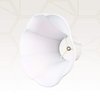 Royal Designs Flare Bottom Outside Corner Scallop Bell Lamp Shade, White, 5" x 10" x 8.25"