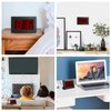 KWANWA Alarm Clock, 8" Large Screen Display, Digital Clock, Battery Operated, Auto Dimmer Mode,Wall Clock&Desk Clock for Bedroom, Office, Living Room, Elderly