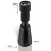 26mm Combi Tip – DIY Replacement Accessory for Hiking Staffs and Walking Sticks – Protects Wood, Improves Outdoor Traction – Easy to Install on Canes or Hiking Sticks for Men and Women