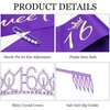 Casoty 16th Birthday Sash and Tiara for Girls, Sweet 16 Party Decorations, Purple Sweet 16 Sash and Tiara Set for Girls, 16 Birthday Decorations for Girls