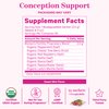 Pink Stork Organic Fertility Tea - Supports Conception for Her & Hormone Balance with Chaste Tree Berry (Vitex), Mint, and Red Raspberry Leaf - Hot or Iced - Caffeine Free - Sweet Mint, 15 Sachets