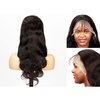 H&W Wigs Body Wave Lace Front Wigs Human Hair Pre Plucked Glueless 13x4 Full Lace Frontal Wigs Human Hair with Baby Hair 180% Density Natural Black Hair Color for Women 20 inch