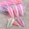 6 Grids Night Pigment Ultrafine Glitter Glow Luminous Mermaid Powder Nail Art Dust Luminous Decor Sugar Coating Glow in The Dark