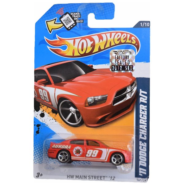 Hot Wheels '11 Dodge Charger R/T - 2012 Main Street 1/10 - red 161/247