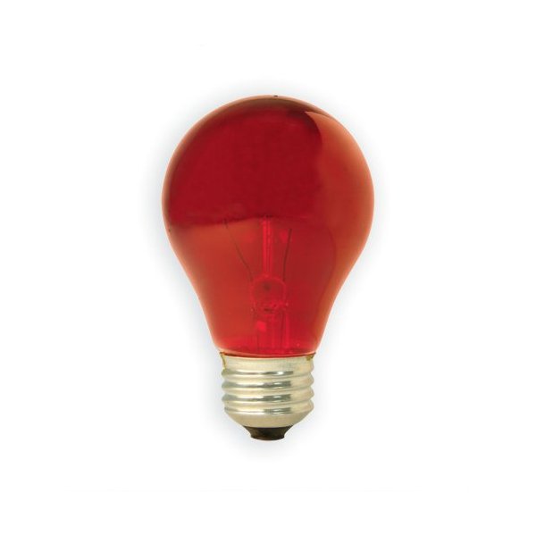 GE 16555 25-Watt Party Light Bulb, Red, 3-Pack