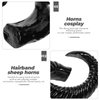 Beaupretty Devil Horn Artificial Sheep Horns Diy Goat Horns Headband Hair Clip Goth Accessories Halloween Cosplay Costume