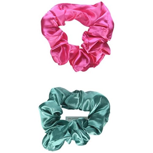 amscan Scrunchies Hair Tie, Pink/Green, 5.6" x 4", 1 Set