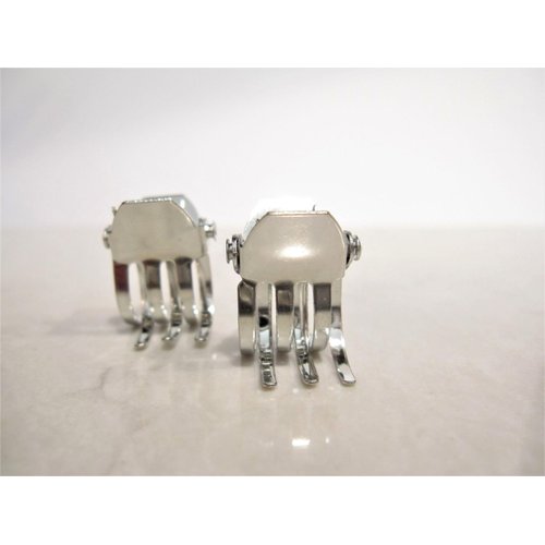 Generic Tiny mini silver tone metal hair claw clip Set E (Clip quantity: 3 clips), 1 Count (Pack of 1)
