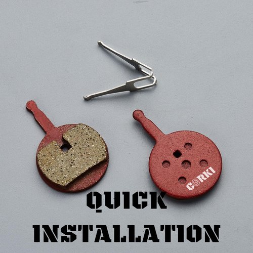 2 Pairs Organic Resin Bicycle Disc Brake Pads for Avid BB5 Mechanical