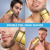 Bedaily Replacement Shaver Foil Double Foil Head with 2X Cutters for BaByliss PRO FXRF2G - Gold