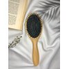 Natural Boar Bristle Hair Brush for Women, Men, Teens; Detangling Hair Brush for All Hair Types; Smooths, Prevents Frizz and Breakage in Fine and Straight, Thick and Curly Hair