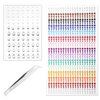 984pcs Rainbow Rhinestone Stickers, Self Adhesive Rhinestones with Tweezers Hair Pearls Jewels Face Diamonds Stick on Colorful Gem Rhinestone Embellishment Stickers for Crafts Body Eyes Nails