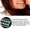 Tooth Gems Kit, 10pcs 2mm DIY Acrylic Tooth Crystal Ornaments Teeth Diamond Jewelry Decoration Glittering Tooth Gem Kit White with Box for Tooth Decor Nails Decor