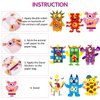 WATINC 9Pack Monster Hand Puppets Art Craft Paper Sock Puppet Toys DIY Making Your Own Puppet Kits Early Learning Classroom Family Storytelling Games Pretend Party Supplies Valentine's Day Gift