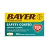 Bayer Aspirin Safety Coated 325 mg Caplets 100 Caplets, Pack of 1