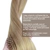 Sunny Sew in Hair Extensions Highlights Weft Human Hair Extensions Blonde Weft Hair Extensions Dark Ash Blonde Highlighted Light Blonde Hair Wefts Human Hair Sew in Blonde 20inch 100g