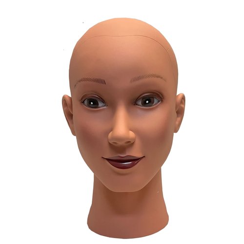 Ladella Beauty Cosmetology Wig Stand Block Bald Female Makeup Manikin Head for Wigs Making" not Styrofoam" Display Mannequin Head (DB-BALD)