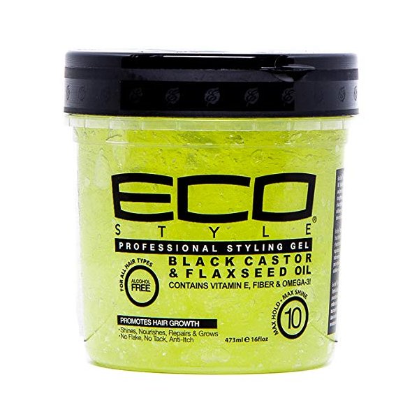 Eco Styler Styling Gel Black Castor & Flaxseed Oil (Pack of 2)