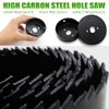 PETUOL Hole Saw Set, 8PCS Hole Saw Kit with 5Pcs Saw Blades Gifts for Men, General Purpose 7/8" to 2-1/8" (22mm-54mm) Hole Saw, Mandrels, Hex Key with Storage Box, Ideal for Soft Wood, PVC, Plastic