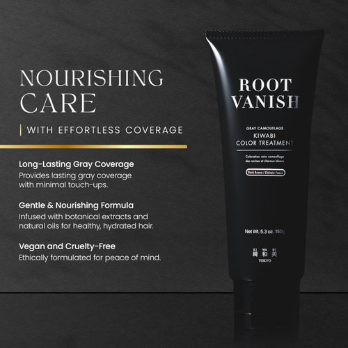 Color Treatment for Gray Coverage – Subtle, Gradual Semi-Permanent Hair Color – Hydrating, Sulfate-Free, Ammonia-Free, Vegan Color Depositing with 31 Botanical Extracts (Dark Brown)
