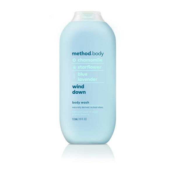 Method Body Wash, Wind Down, Paraben and Phthalate Free, 18 oz (Pack of 1)