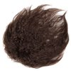 ZMVA Synthetic Hair Topper With Bangs Clip In Hair Extensions Wavy Black Brown Hair Pieces for Women cover the white hair (3CLIPS, 2/33)