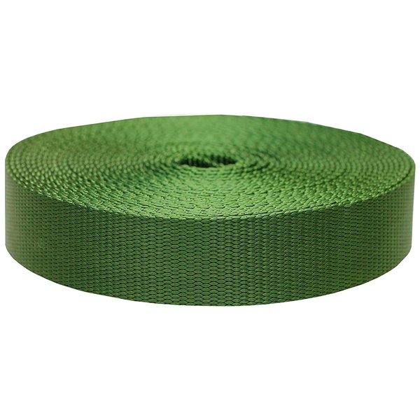 Strapworks Colored Flat Nylon Webbing - Strap for Arts and Crafts, Dog Leashes, Outdoor Activities – 1.5 Inches x 10 Yards, Olive Drab