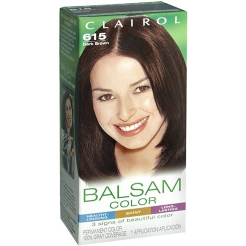 Clairol Balsam Hair Color, Dark Brown (615)