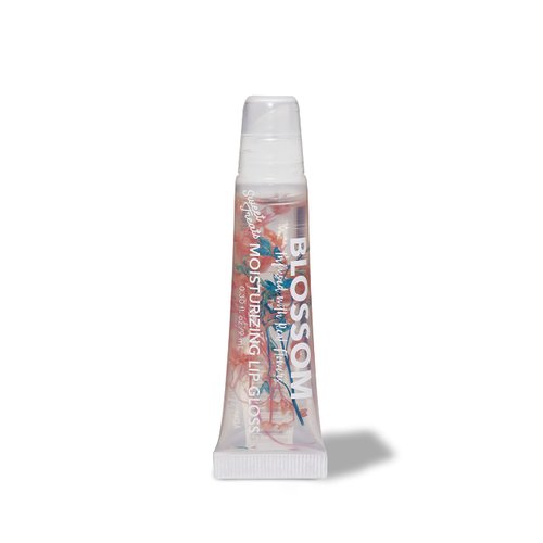 Blossom Scented Moisturizing Lip Gloss Tubes, Infused with Real Flowers, 0.3 fl. oz/9ml, Cotton Candy